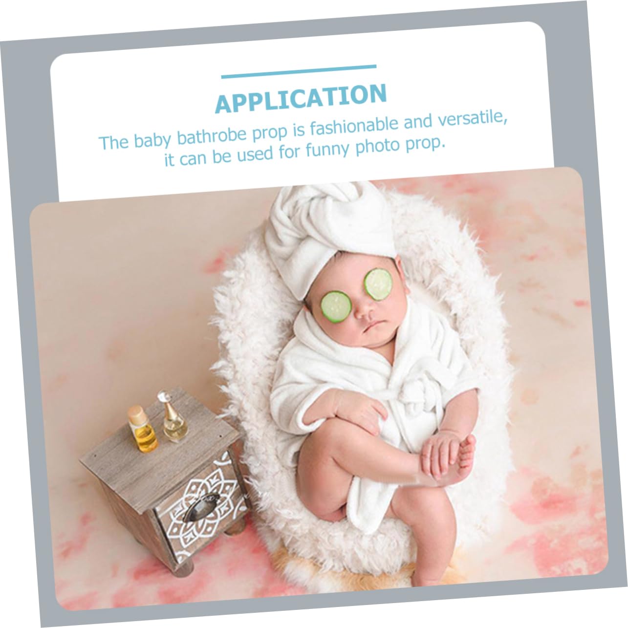 Mikikit 1 Satz Foto Requisiten Fotozubehör Für Kinder Bademäntel Outfits Baby Badedecke Kostüm Kinderanzug Bademantel Kostüm Requisiten Baby-kit Weiß Mädchen Korallenvlies Kleid Kleinkind