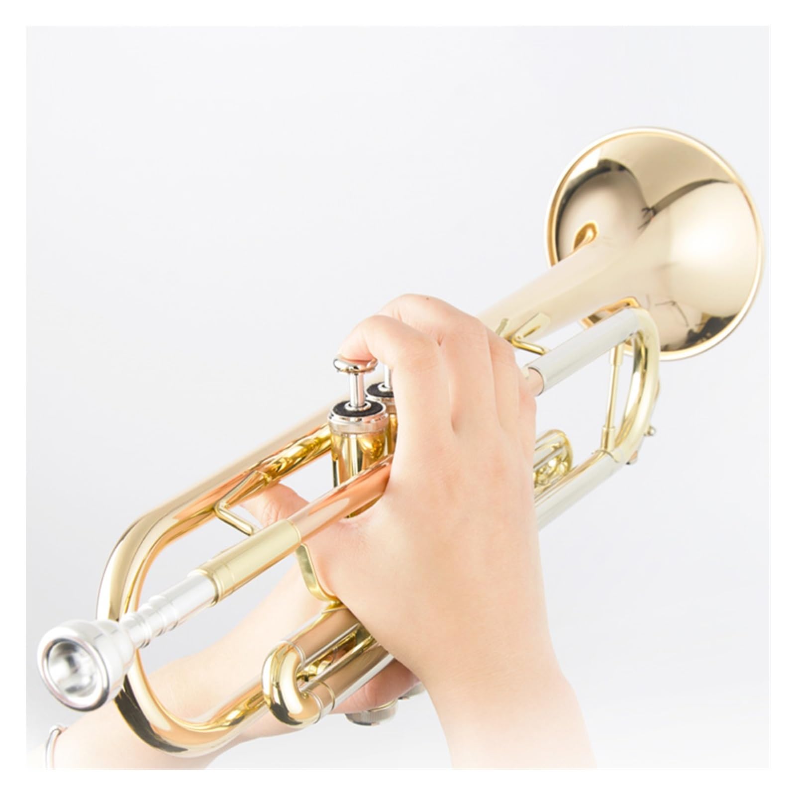trąbka instrument Profesjonalny Instrument Trąbkowy Dla Początkujących, Poziom Wydajności Dla Dorosłych B, Lakier Płaski W Kolorze Złotym