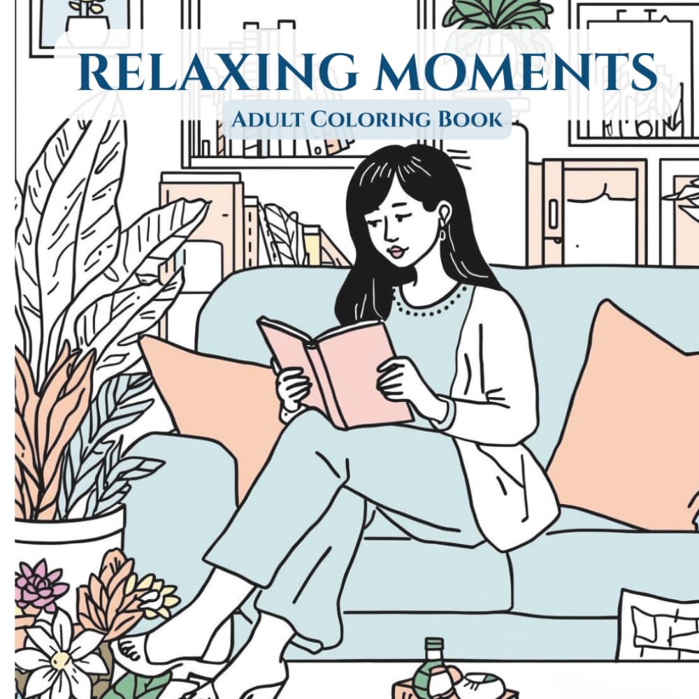 Relaxing moments: Adult Coloring Book