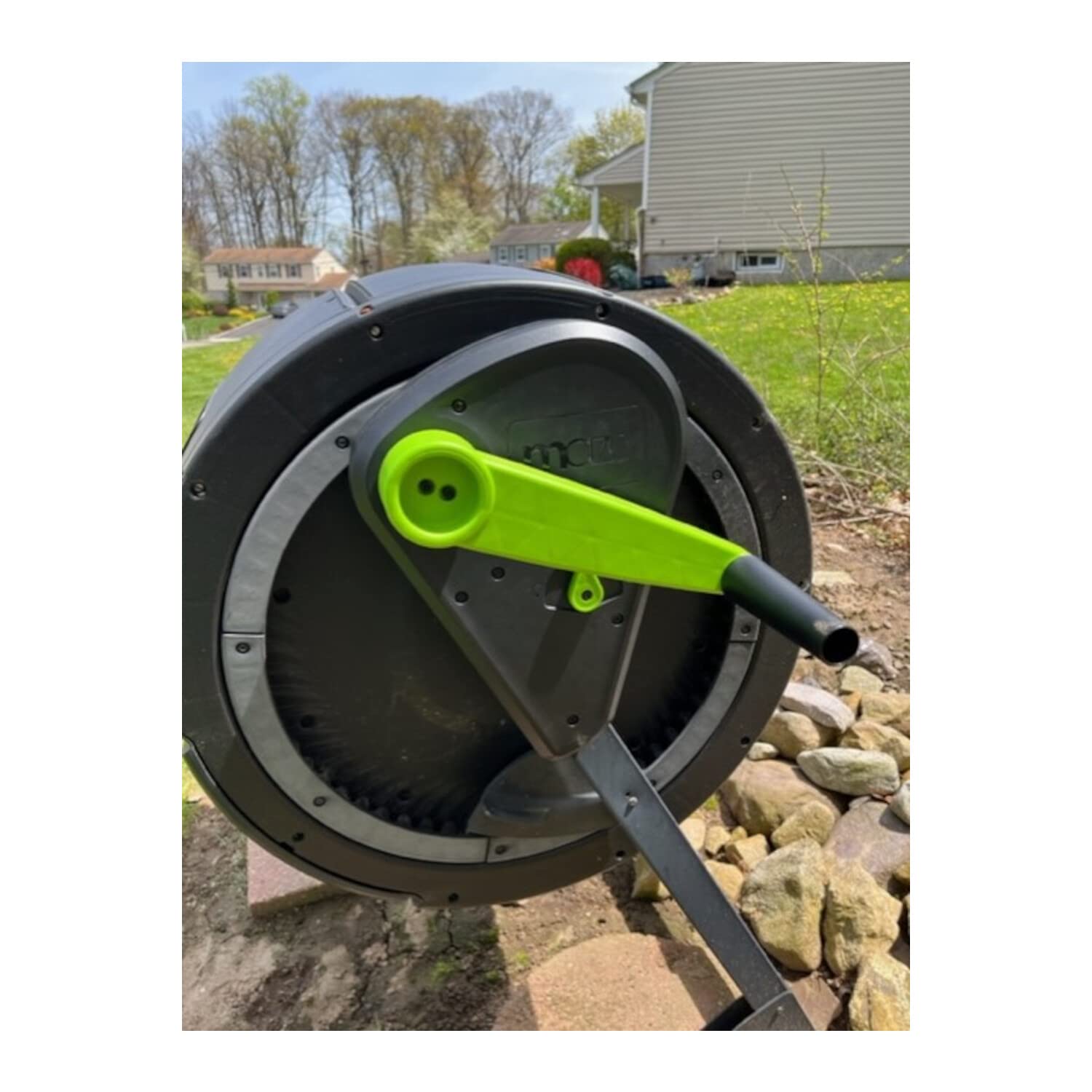 Maze RSI- Two Stage 65 Gallon Compost Tumbler with Easy Turn Kit and Cart