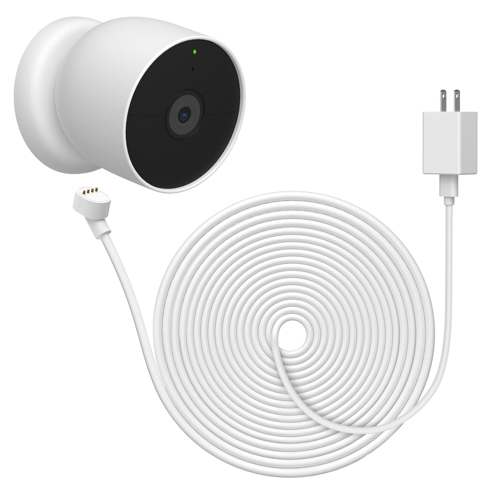 Ayotu Power Cable for Google Nest Cam Outdoor or Indoor, Battery(2nd Generation) 26FT/8M Weatherproof Charging Cable with Adapter for Nest Cam (