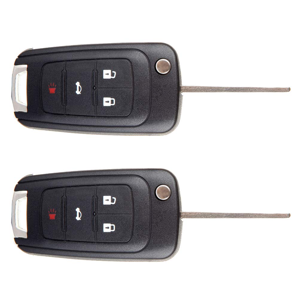 Keyless Entry Remote Key Fob 2010 Fit for Buick Allure 3.0L 2010 Fit for Buick Allure 2.4L 4btn OHT01060512,V2T01060512,13504200,23335583,5912543 Pack of 2