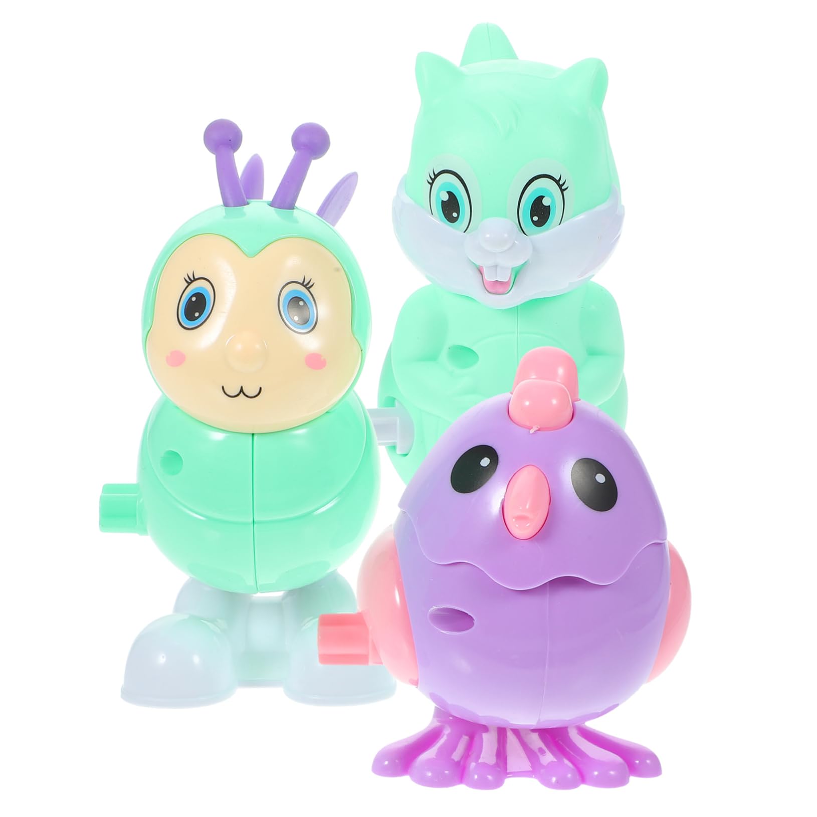 LIOOBO 3Pcs Funny Wind Up Adorable Animal Clockwork for Educational Boys and Safe and for Birthdays and Celebrations