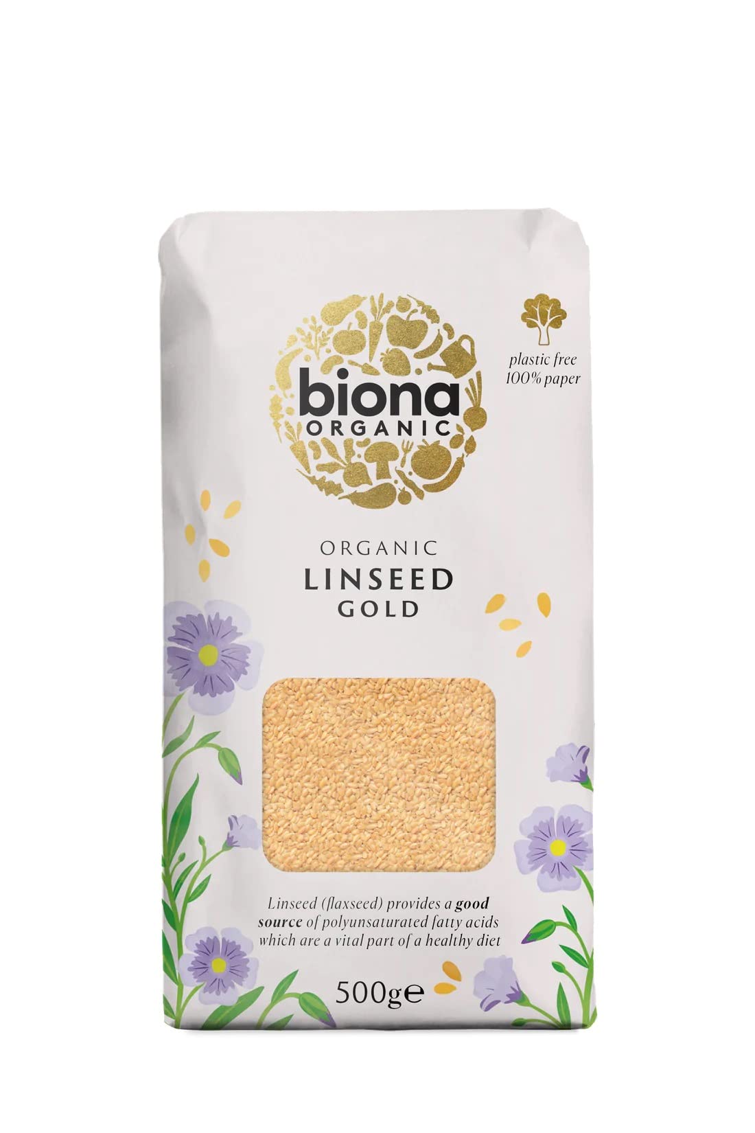 Graine de lin bio Doré 500 g