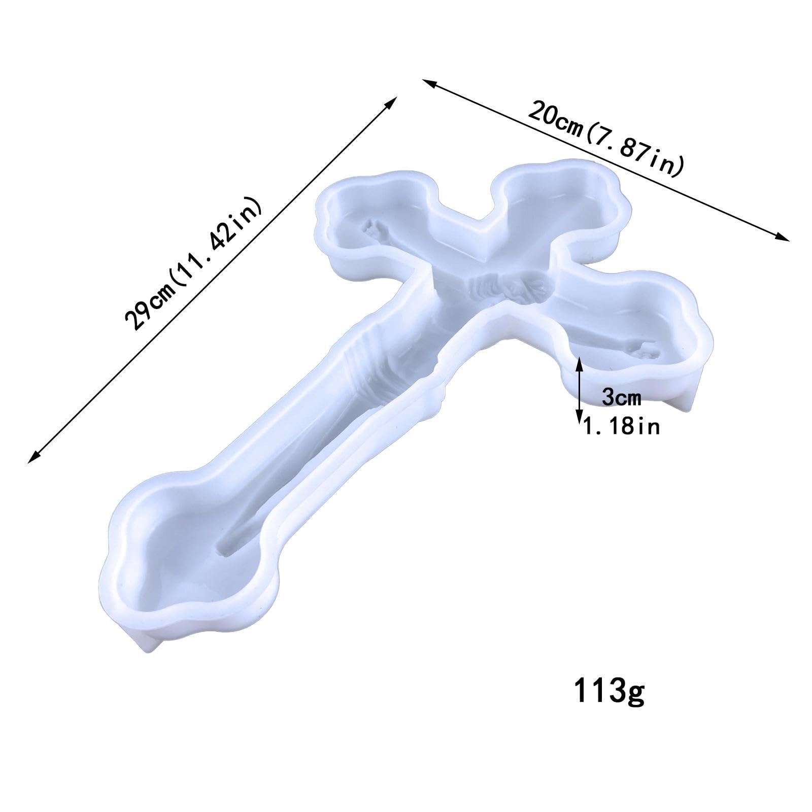 Amazon.com: Aosekaa Epoxy Resin Cross Molds Epoxy Mold Versatile