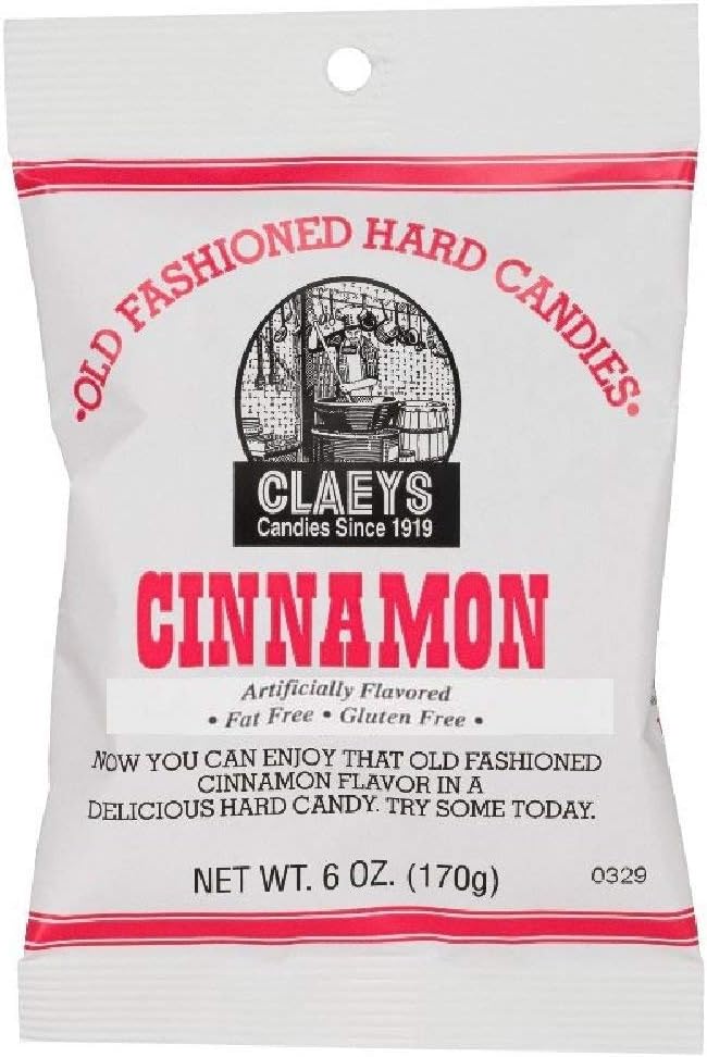 Cinnamon Candy 6oz candy by Claey's Candy, 4 Pack