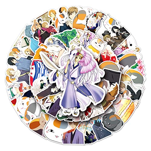50枚 夏目友人帳 ステッカー セット 漫画ご褒美シール DIY 素材 スーツケース ギター 車 自転車 水筒 スケート パソコン 子供 学生 ギフト 誕生日 プレゼント 贈り物に適用