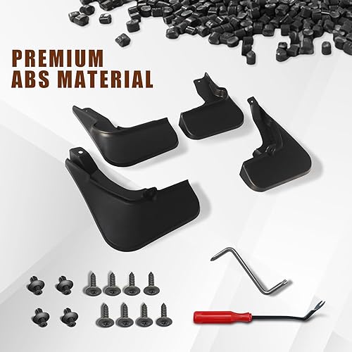 Miniatura 4 de Muslogy Para Accord 2026 2025 2024 2023 aletas de barro delanteras y traseras 4 piezas de protección contra salpicaduras, guardabarros, no requiere