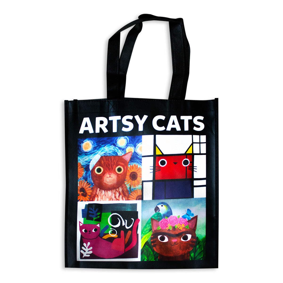 Artsy Cats Reusable Shopping Bag by Mudpuppy 9780735365667