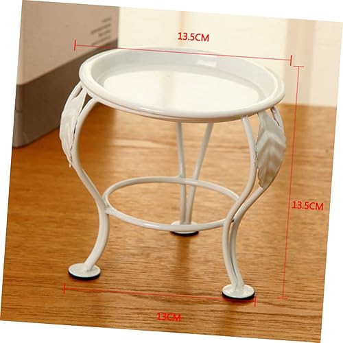 Miniatura 4 de Soporte multifuncional blanco para maceta, base y estante para plantas de exhibición para interiores, balcón y jardín, diseño eficiente de uso de