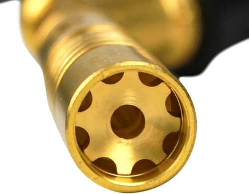 Miniatura 4 de BLUEFIRE MRAS-8210 Jumbo Turbo Flame - Kit de soplete de soldadura de gas propano de manguera de 5 pies con cabezal de boquilla de gas MAPP de gran