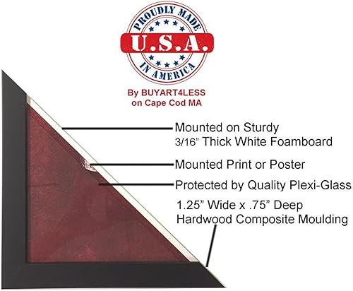 Miniatura 4 de Buyartforless Póster enmarcado de Rap Legends Old School y Hip Hop de 36 x 24 pulgadas