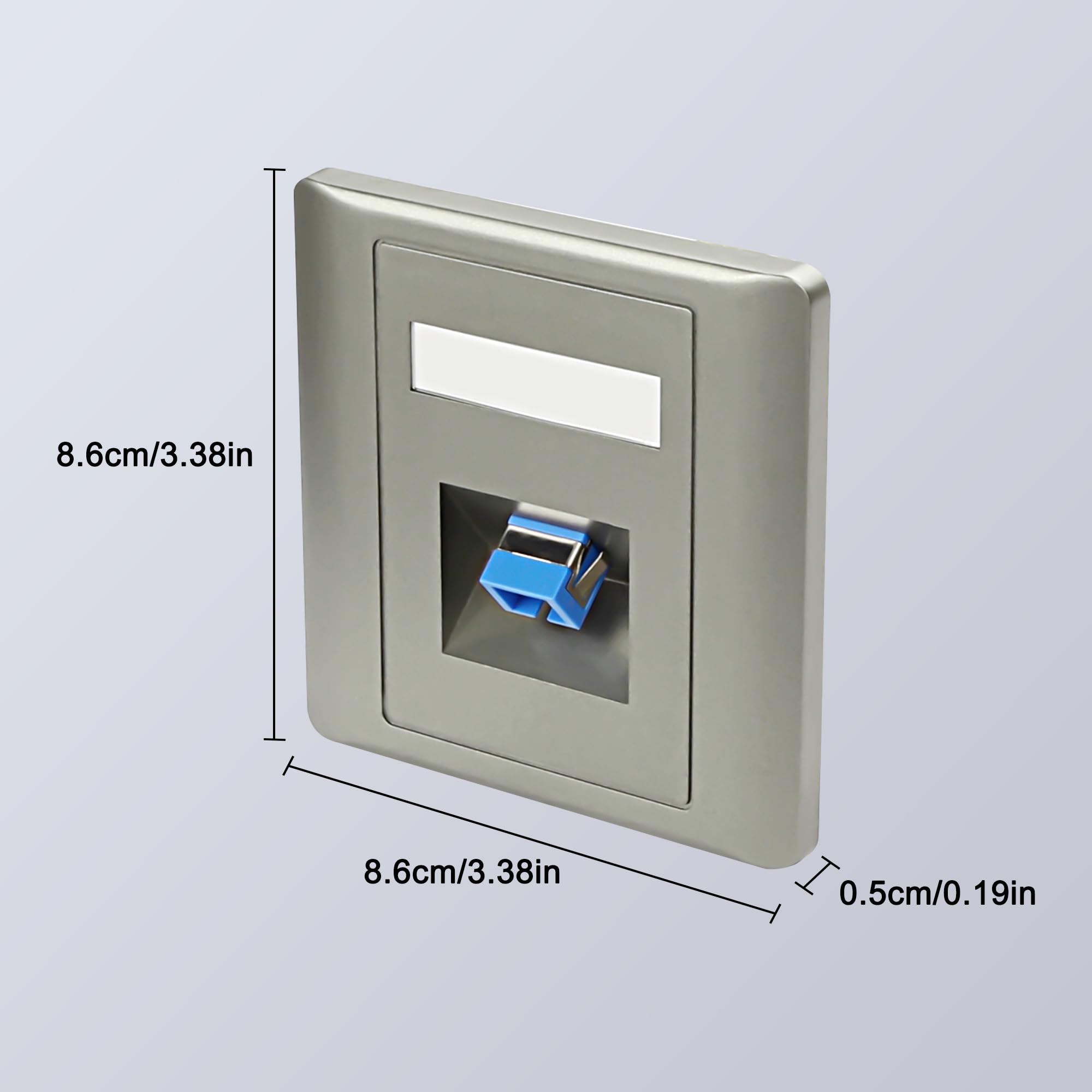SC Simplex placa de pared fibra de vidrio panel montaje conector Jack hembra a hembra módulo red 2 unidades