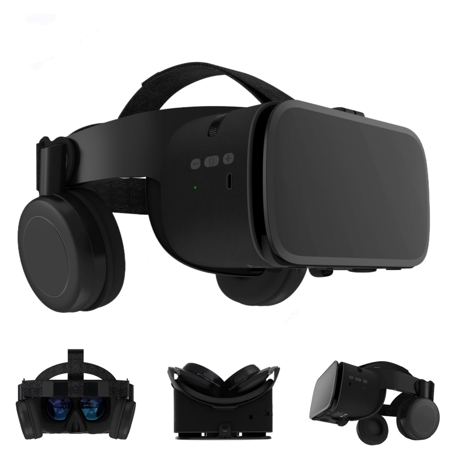 VR-Headset, 3D-Virtual-Reality-Brille, Handy-VR-Brille, 3D-VR-Viewer für iPhone 17, 16, 15, 14, 13, 12, 11 Pro, für Samsung Galaxy S24, S23, S22, S21, S20, für Erwachsene und Kinder, zum Spielen von