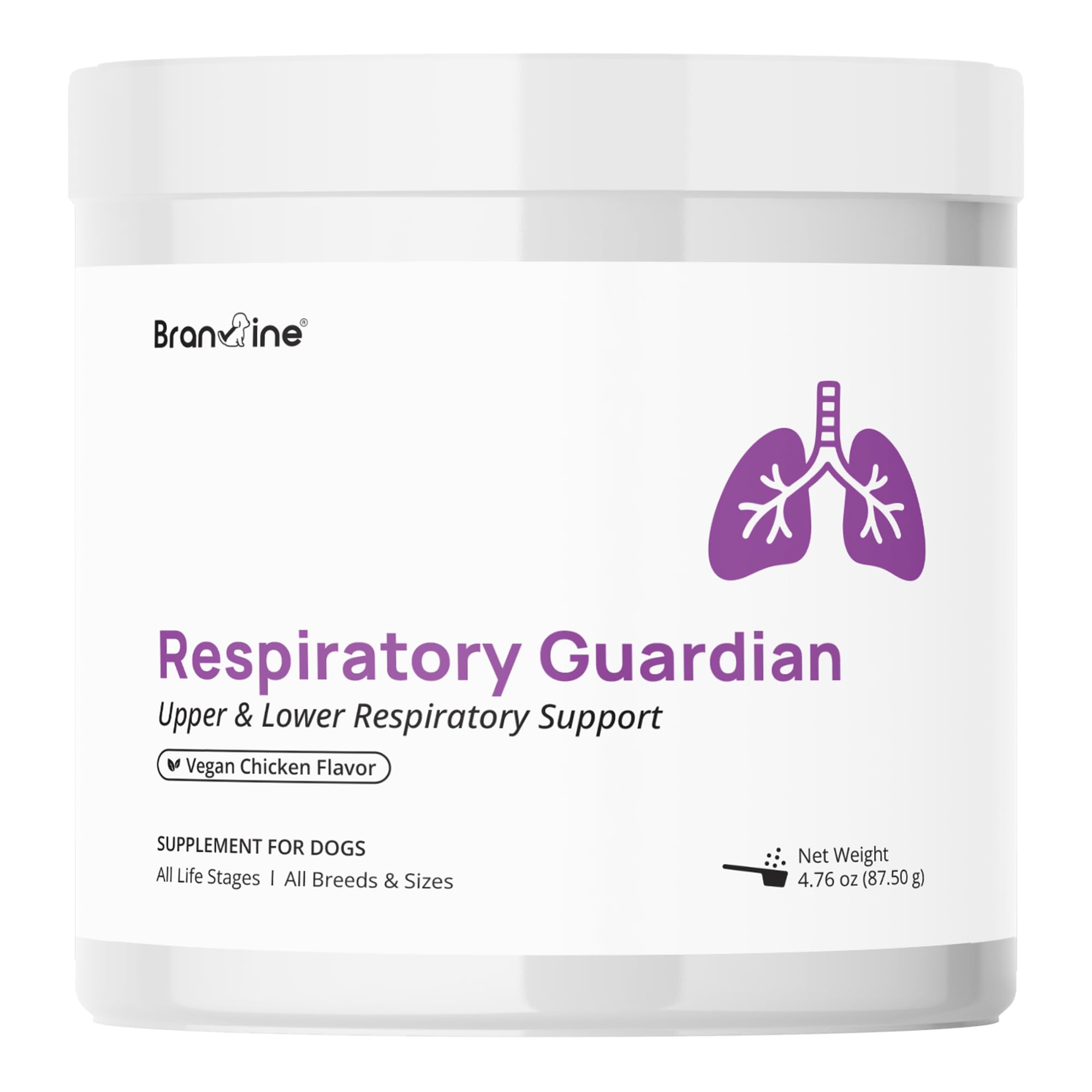 Respiratory Guardian for Dogs - Supports Lung Health, Nasal, Bronchial and Tracheal (135g) with Quercefit® and Respiratory Probiotics
