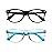 FANNYGO 2 Pack kids Blue Light Blocking Glasses For Girls And Boys Computer Blue Light Blocking Glasses For Age 3-11 (Black + Light blue)