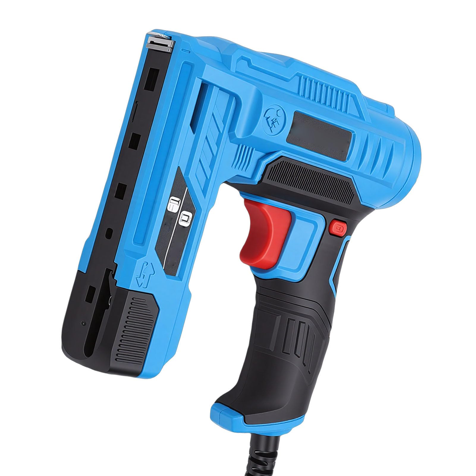 Pistola de Clavos Eléctrica, Pistola Grapadora con 600 Piezas de Clavos de 14 Mm, 400 Piezas de Grapas de 10 Mm para Proyectos Domésticos de Carpintería, sin Compresores de Aire ni (Enchufe
