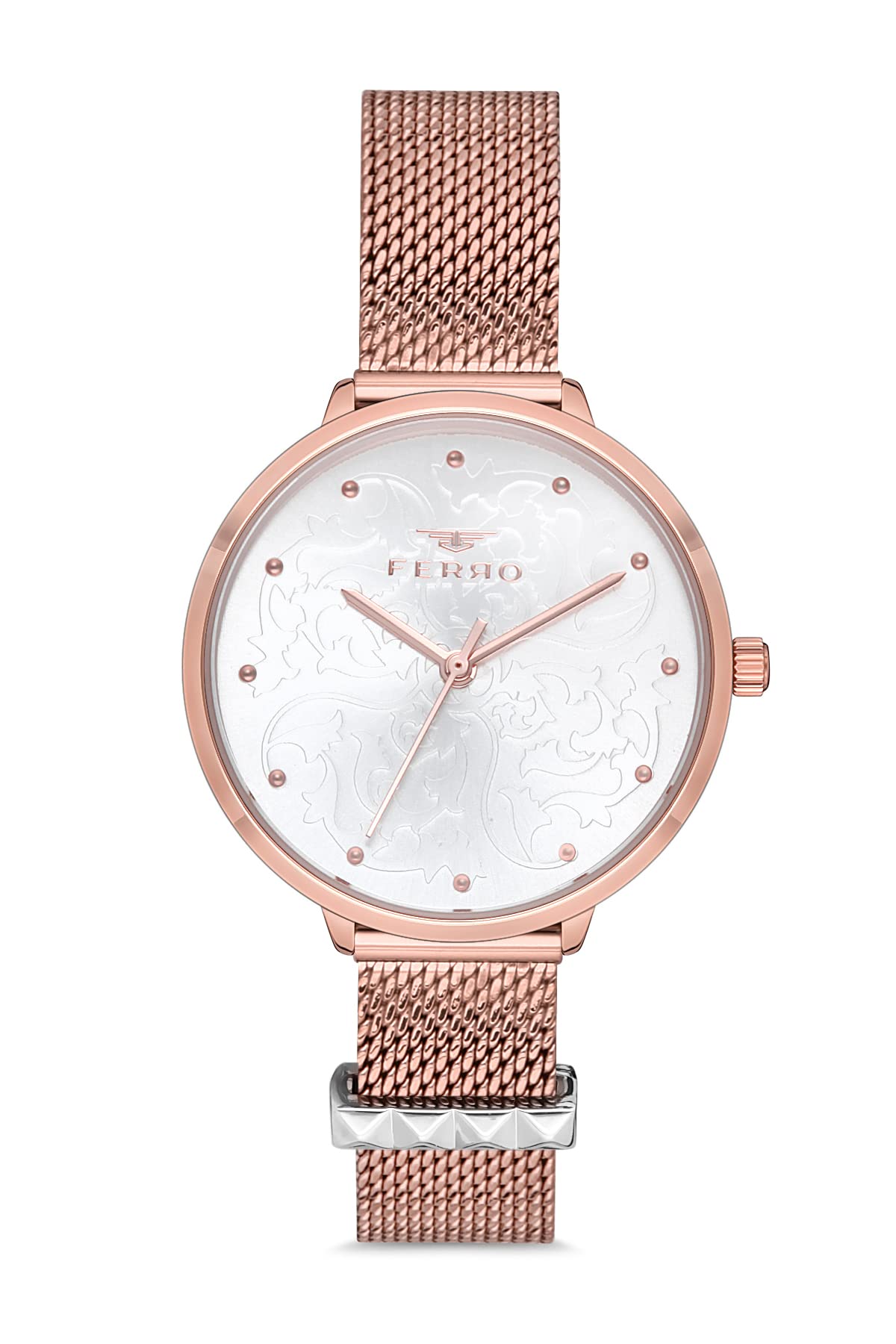 Ferro Analog Silver Dial Womens Watch-F21087C-C (B09RWL5177) Amazon Price History, Amazon Price Tracker