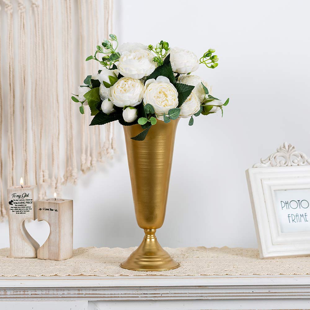 NUPTIO Boules de Fleurs en Plastique pour Centres de Table, Adapté pour Le Support de Fleurs de la Pièce Maîtresse de Mariage de Notre Magasin pour la Décoration de la Saint-Valentin (Blanc)
