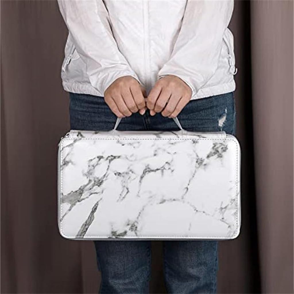 Estuche de Cuero para lápices de Gran Capacidad, Organizador de Oficina de Negocios, Estuche para lápices con Textura para Estudiantes