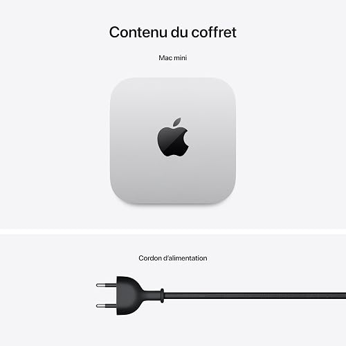 Apple Mac Mini Desktop PC with M4 Chip, 10 Core CPU and 10 Core GPU: 16GB Unified Memory, 256GB SSD Storage, Gigabit Ethernet, Compatible with iPhone/iPad - 6