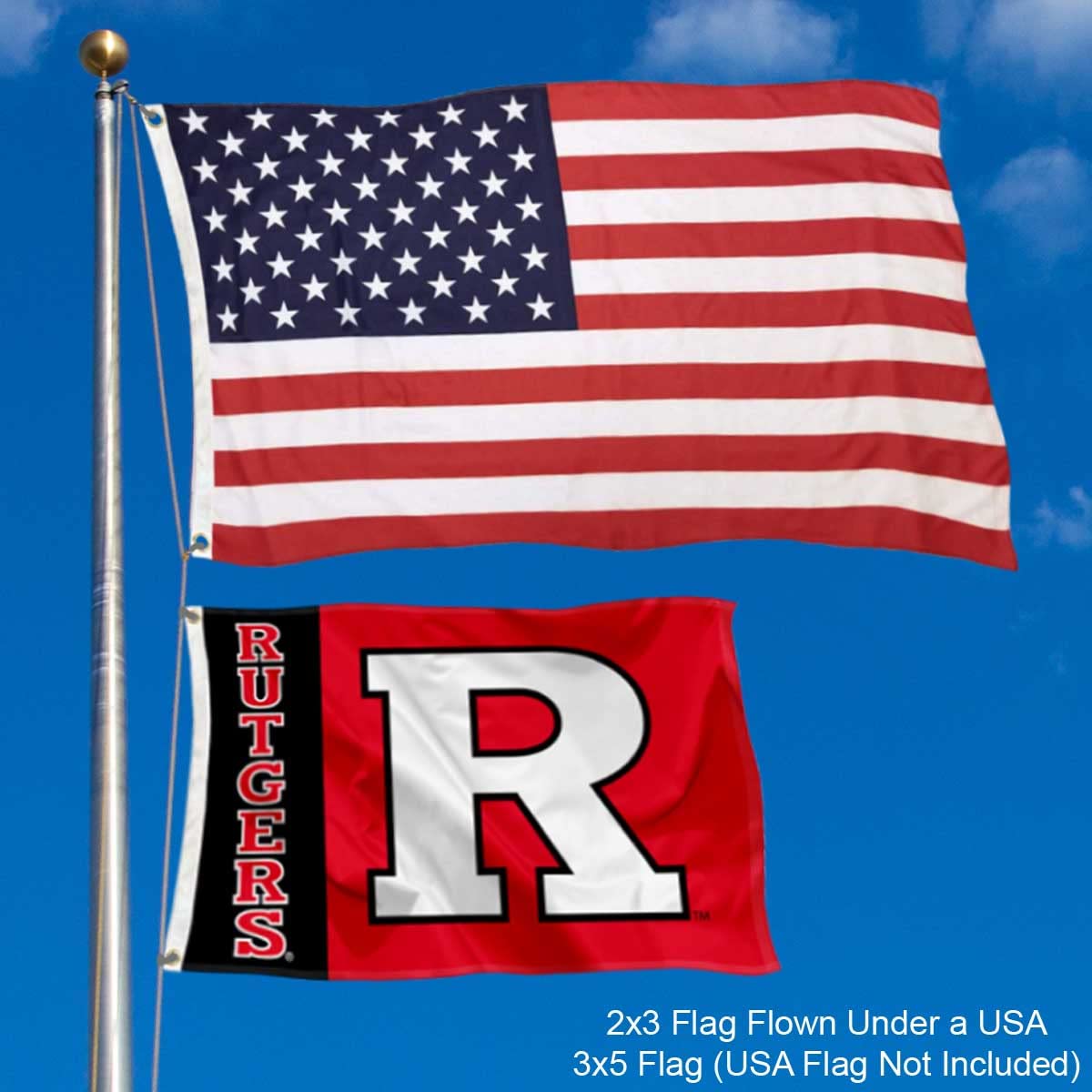 Knights 2x3 Foot College Flag - Officially Licensed, Double-Sided Print, Polyester With Metal Grommets