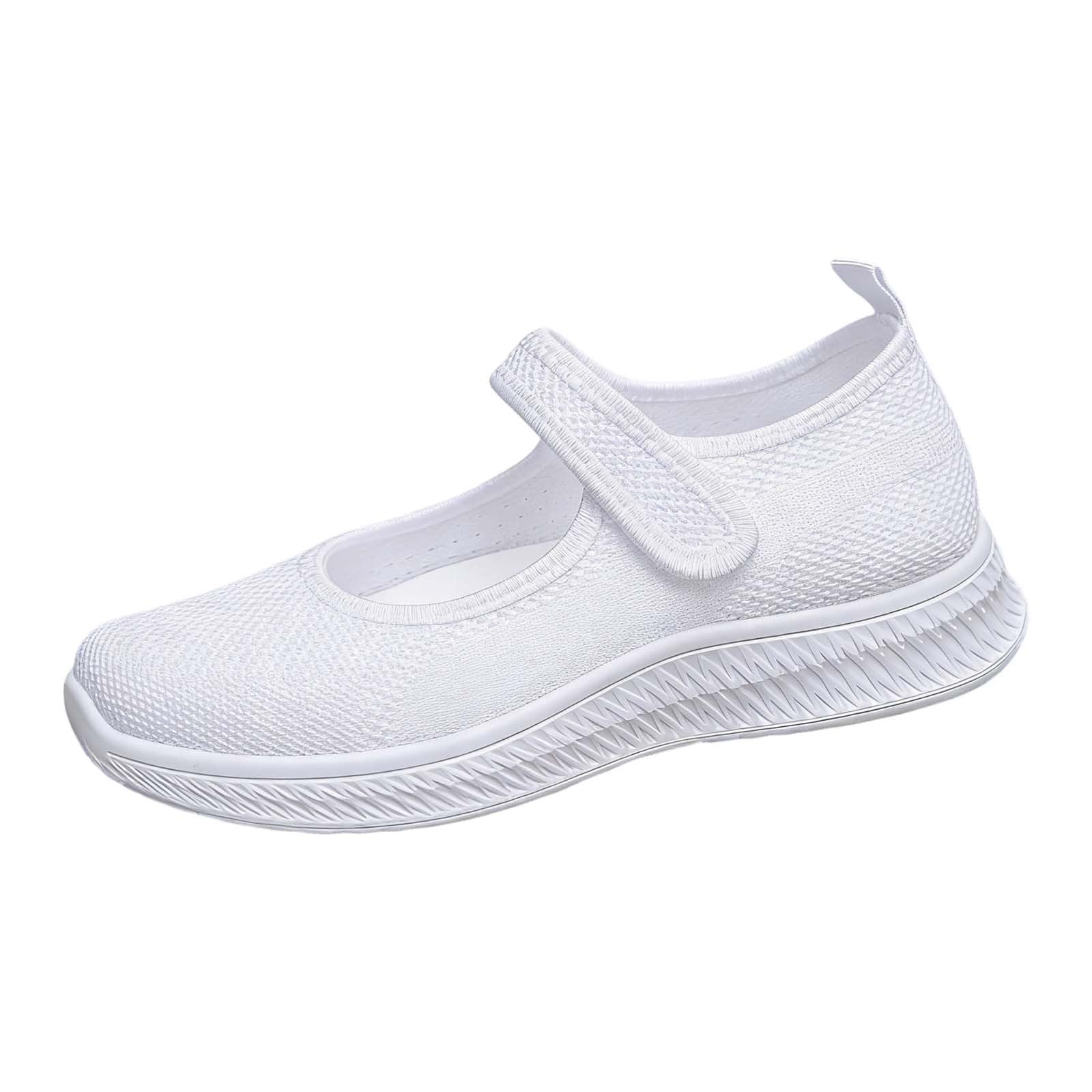 Sneaker da donna per diabetici, leggere, traspiranti, a maglia, ortopediche, leggere, con piede largo, comode, scarpe da ginnastica per attività all'aria aperta