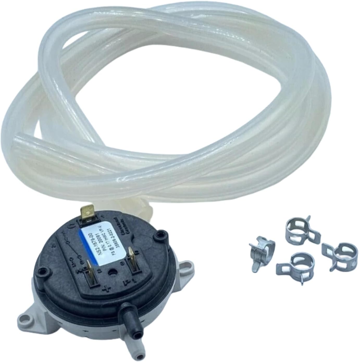 AMP20091 Vacuum Switch and Hose Kit PU-VS for Englander pellet stoves - Particle furnace replaces vacuum switch - Models 25-PDVC, 55-SHP10 55-SHP10L 55-TRP10 25-PDV 25-PDVP 55-SHP15 55-SHP22