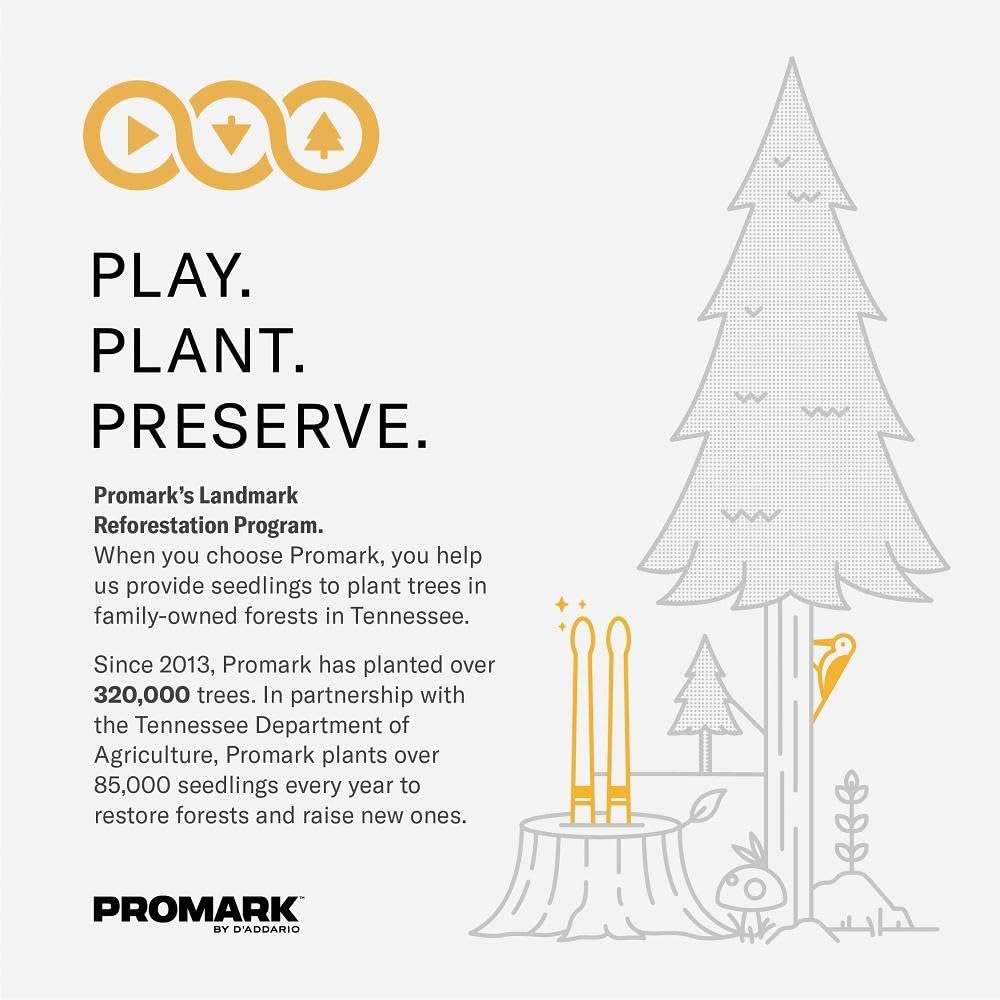 ProMark Classic Attack 5B Shira Kashi Oak Pałeczki perkusyjne, owalna drewniana końcówka, kup 3 pary, otrzymaj 1 gratis