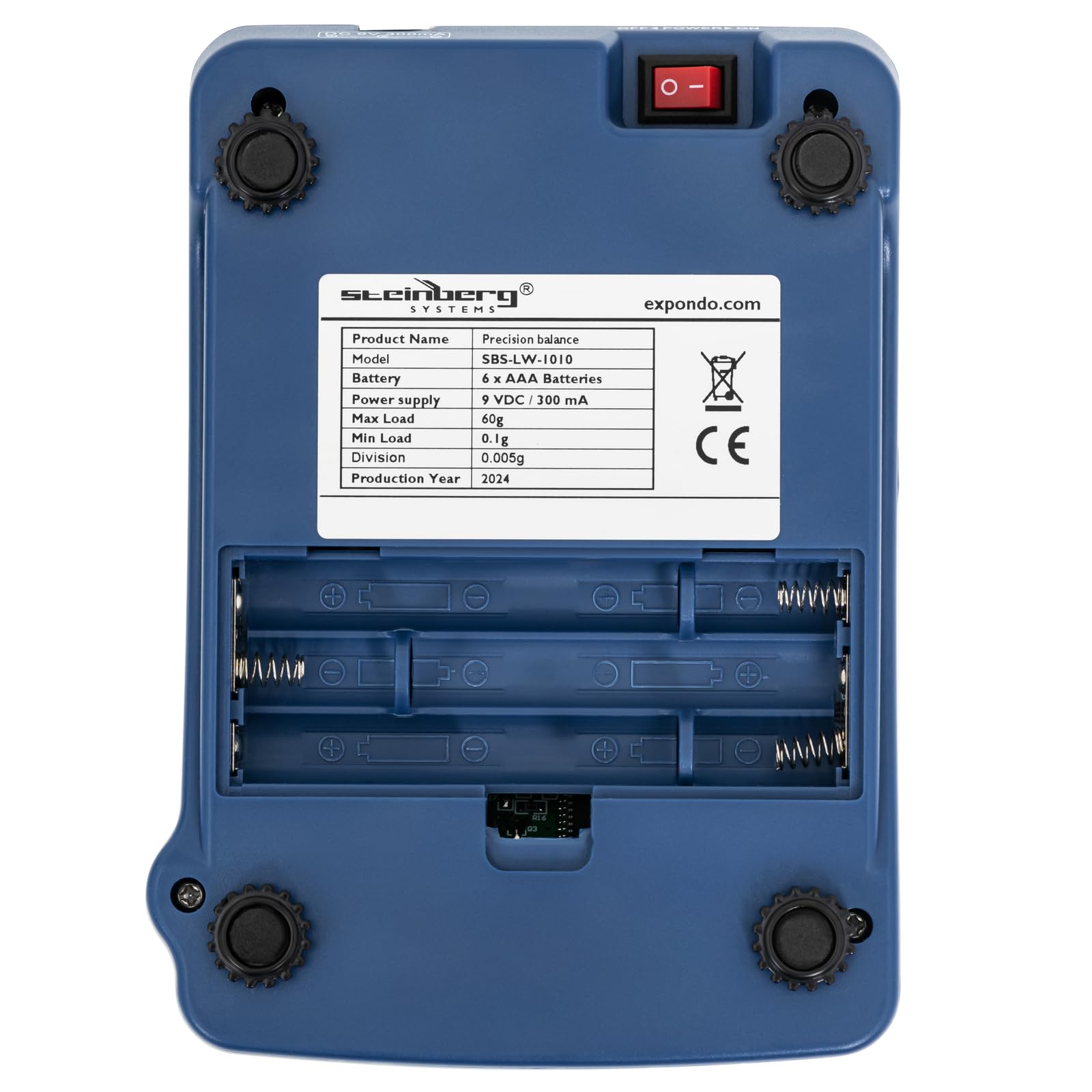 Steinberg Systems Balanza de Precisión Digital 0,1-60 g / 0,005 g con Diámetro de 68 mm y Protección Contra Viento Báscula de precisión Balanza digital Balanza de laboratorio