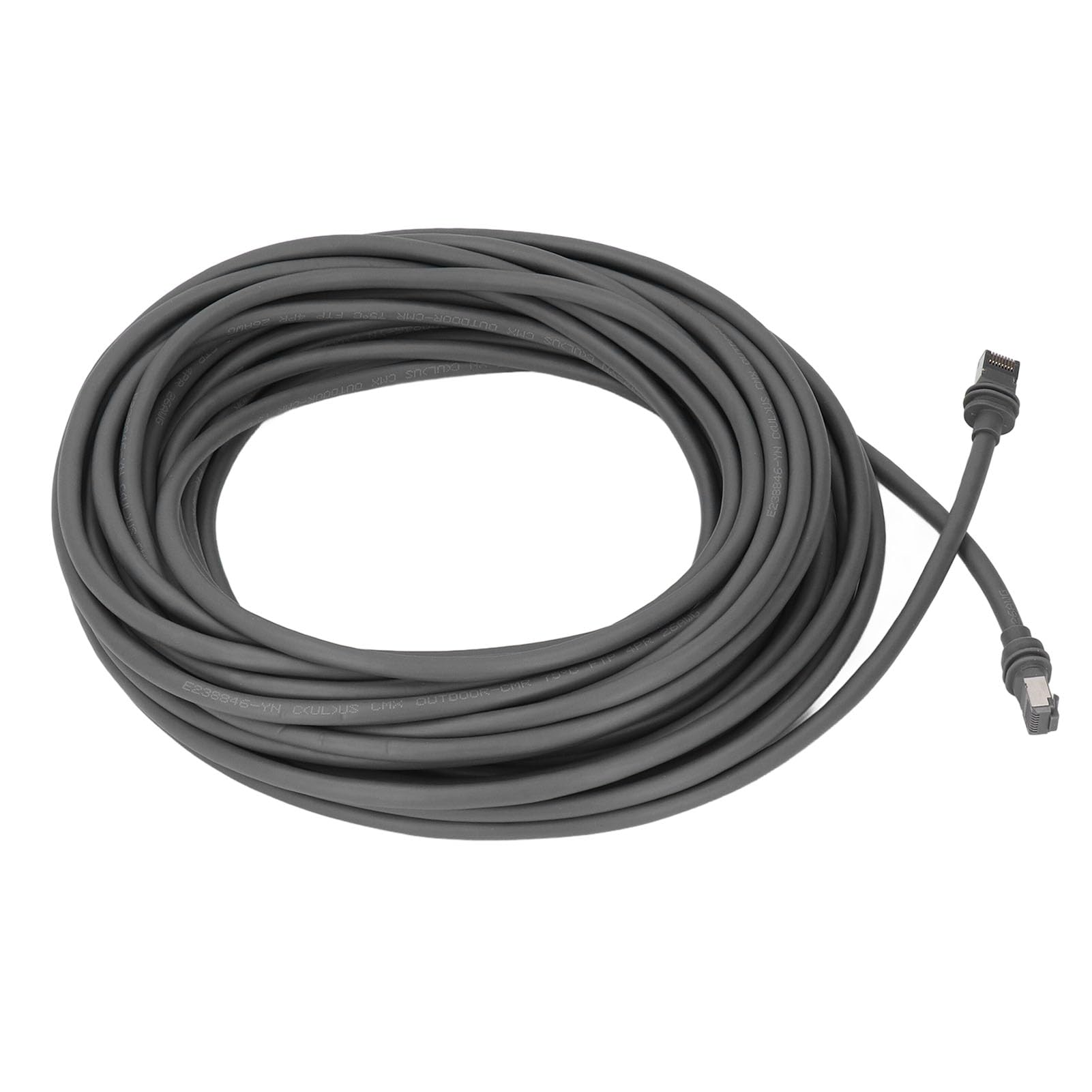 FTVOGUE Zamienny Kabel Wodoodporne Złącze RJ45 30FT do Anteny Talerzowej i Routera, Miedziany Kabel Przedłużający o Dużej Szybkości 2000 Mb/s z osłoną PCV Zapewniający Stabilne Zasilanie Sieci