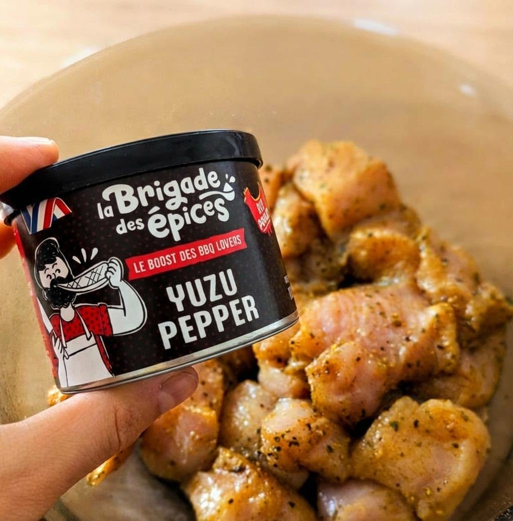 La Brigade des Épices - Coffret BBQ LOVER - Cadeau pour Hommes - 6 Marinades sèches et rubs pour Barbecue - Fabriquées en France & 100% Naturels
