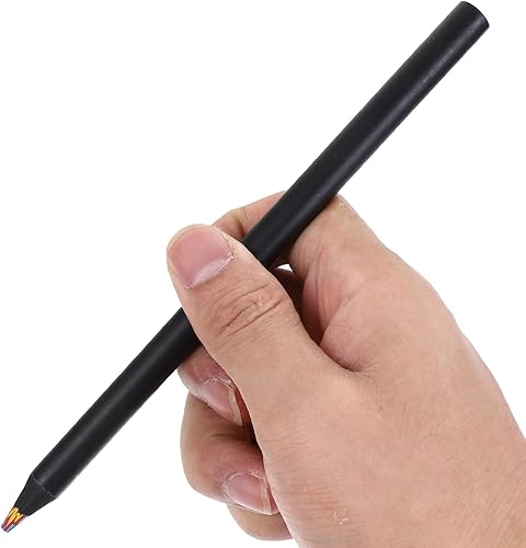 Miniatura 2 de NUOBESTY Lápices de color, 12 unidades, color negro, arco iris, de madera, 12 colores, para dibujar, colorear, bocetos, sombreado, colorear, juego