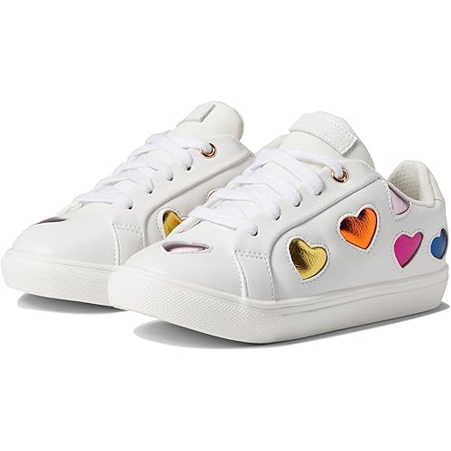 Kurt Geiger London Girls Mini Lane Love (Little Big Kid) Sneaker, White, 11