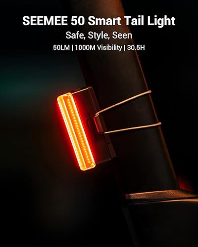Miniatura 2 de Magicshine SEEMEE - 50 luces traseras para bicicleta, luces traseras recargables USB-C, Auto Group-SYNC  IPX6 impermeable  Montaje posterior de