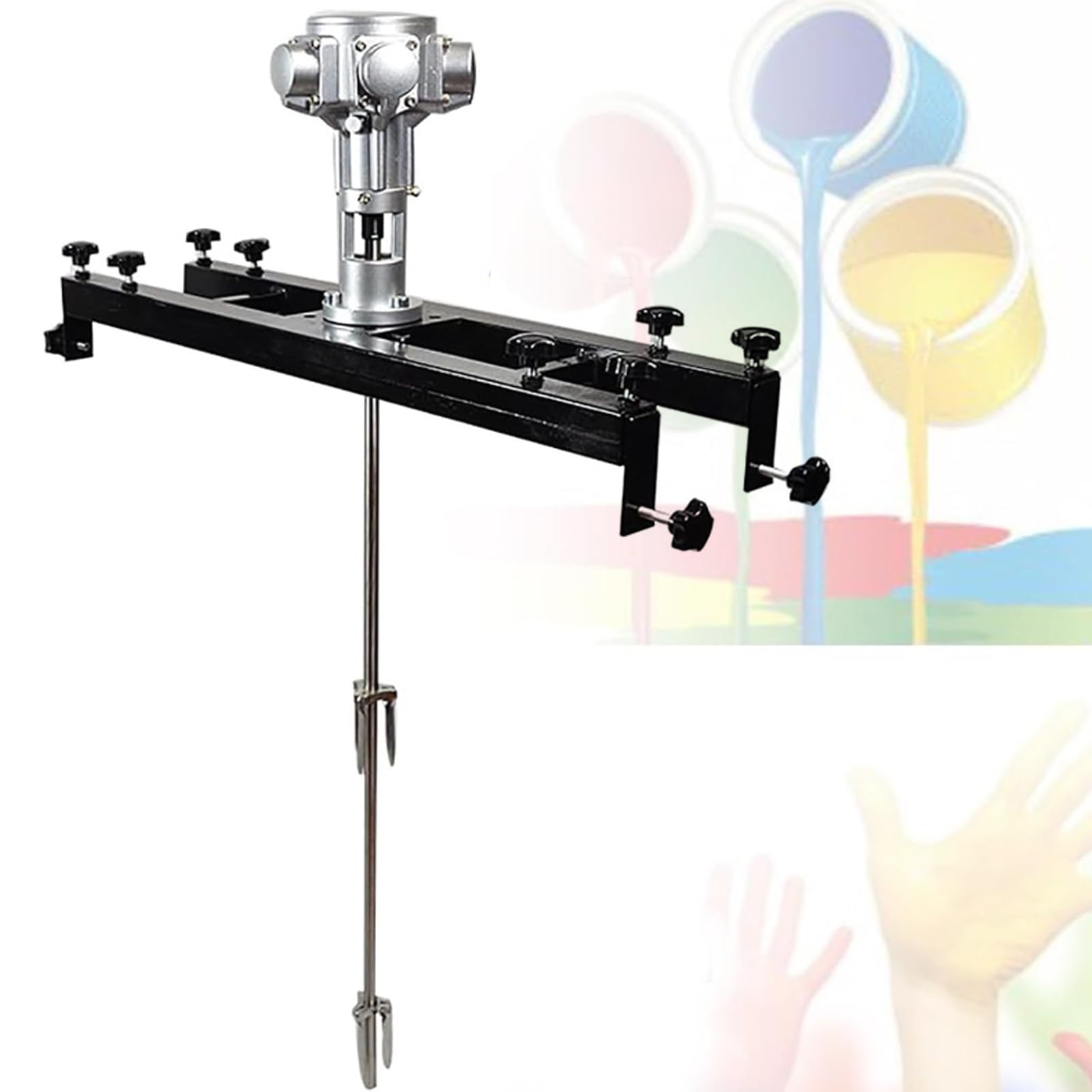 Sjdopulse Pneumatic Paint Mixer Paint Mixer, 1/2 Pk Paint Mixer, Paint Roller, Paint Mixing Equipment, Standing Paint Mixer