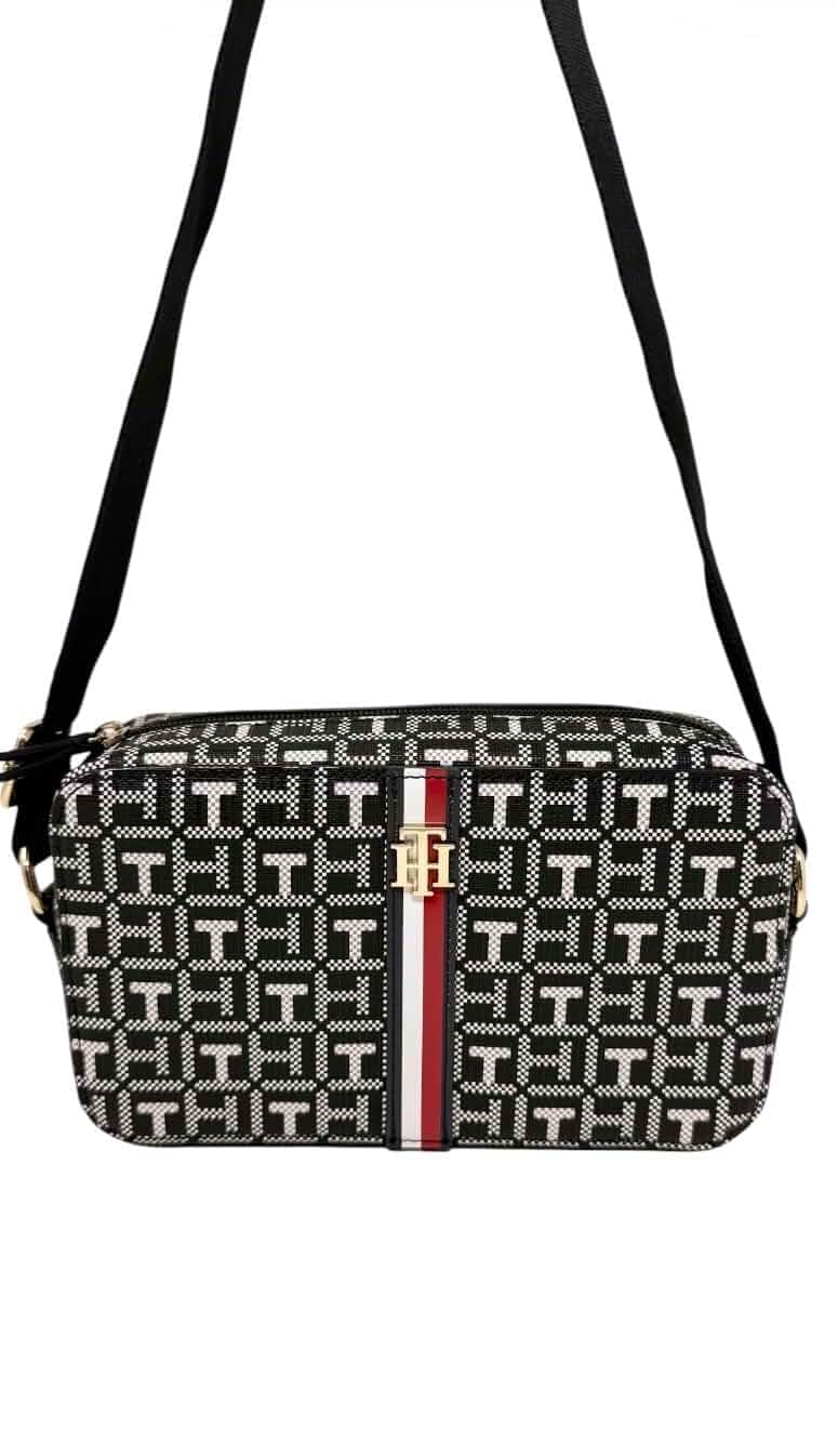 Tommy Hilfiger Women's Ruby Black Logo Crossbody
