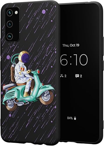 Miniatura 10 de MOBILIUS Funda protectora a prueba de golpes para Galaxy S23 Ultra diseñada para Galaxy S23 Ultra, con un astronauta, con un patrón de libro