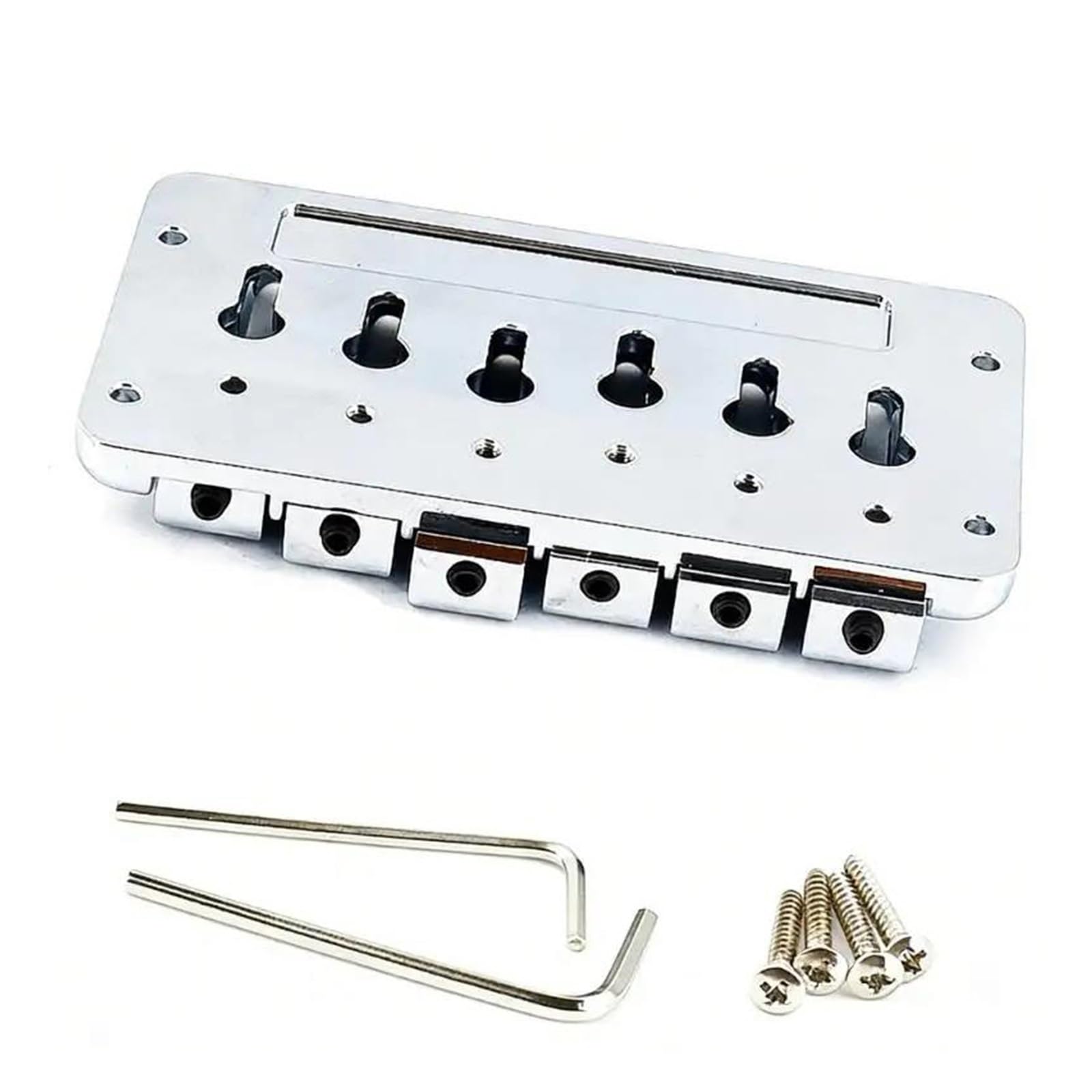 Accesorio De Instrumento De Aleación De Zinc Fijo Para Puente De Guitarra De 6 Cuerdas | Puente de guitarra