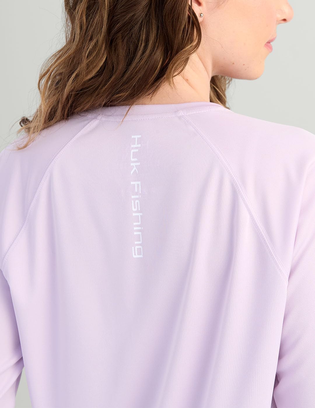 HUK Women's Pursuit Long Sleeve, Performance Shirt + Sun Protection, Orchid Bloom - Image 3