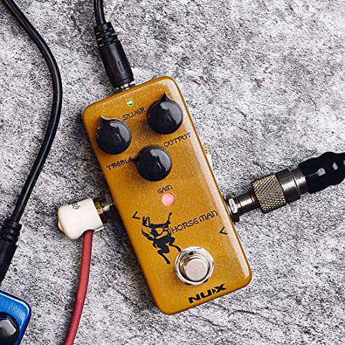 Nux Horseman Overdrive Guitar Effect Pedal With Gold And Silver Modes #TOP4