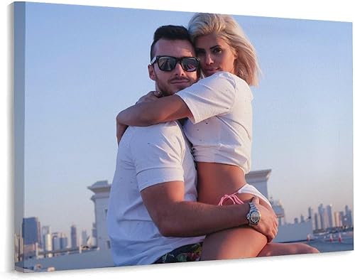 Pósteres personalizados en lienzo con tus fotos, imagen personalizada a lienzo, decoración del hogar, arte de pared enmarcado para dormitorio, sala