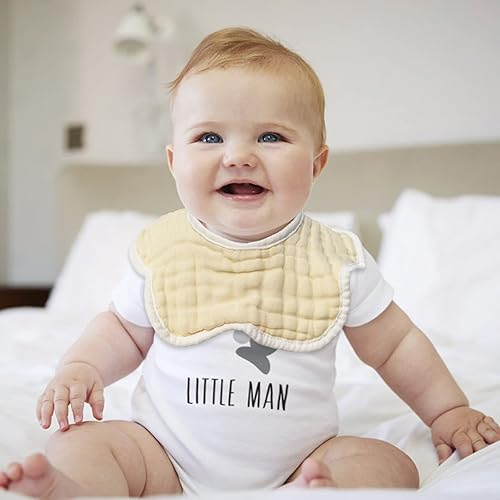 Miniatura 6 de Baberos de muselina para bebé, unisex, suaves y absorbentes, de varias capas, baberos para babear y dentición, niños y niñas