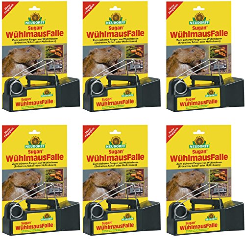 Preisvergleich Produktbild 6 x Neudorff Sugan WühlmausFalle