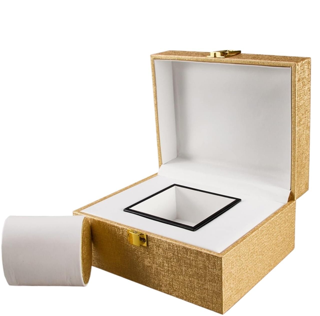 dvegGEE Watch Packaging Box Simple Leather Flip Watch Box Watch Storage