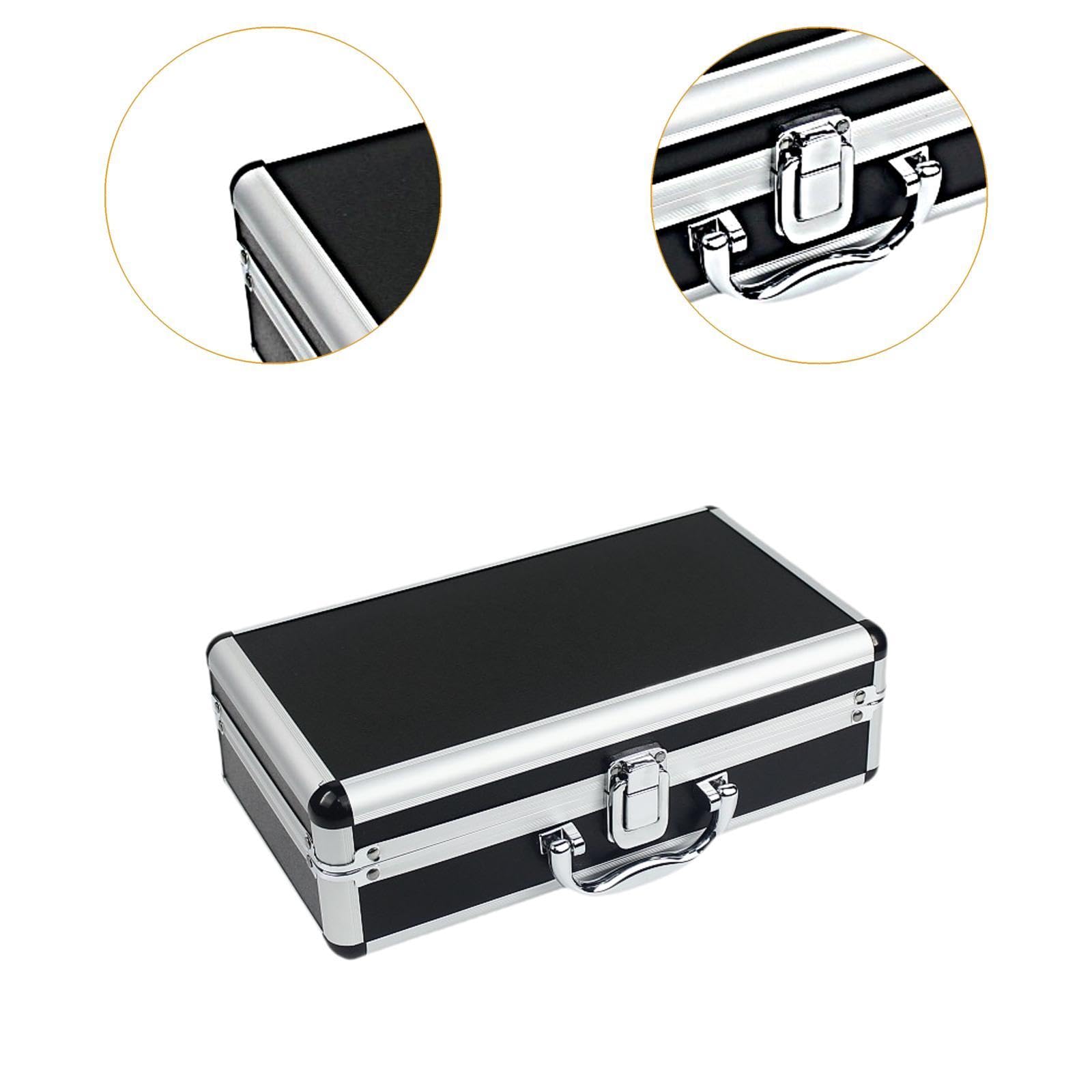 Generic Valigetta Porta Strumenti Cassetta Attrezzi Organizer Custodia Realizzata con Alluminio Resistente E Rivestimento Interno Protettivo Adatta a Professi, 30cmx17cmx9.5cm