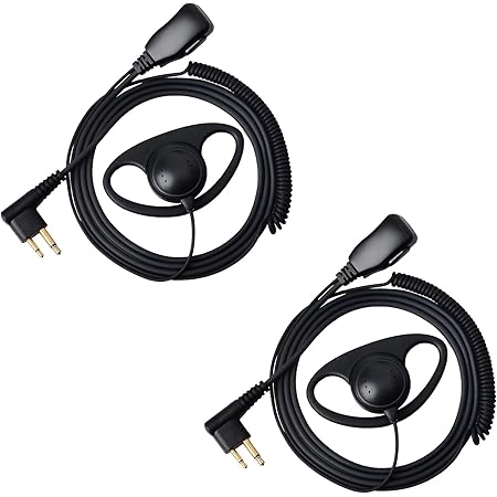 Gancio Auricolare A Forma Di D Con Microfono PTT Per Radio Kenwood A 2 Pin - Foto 8