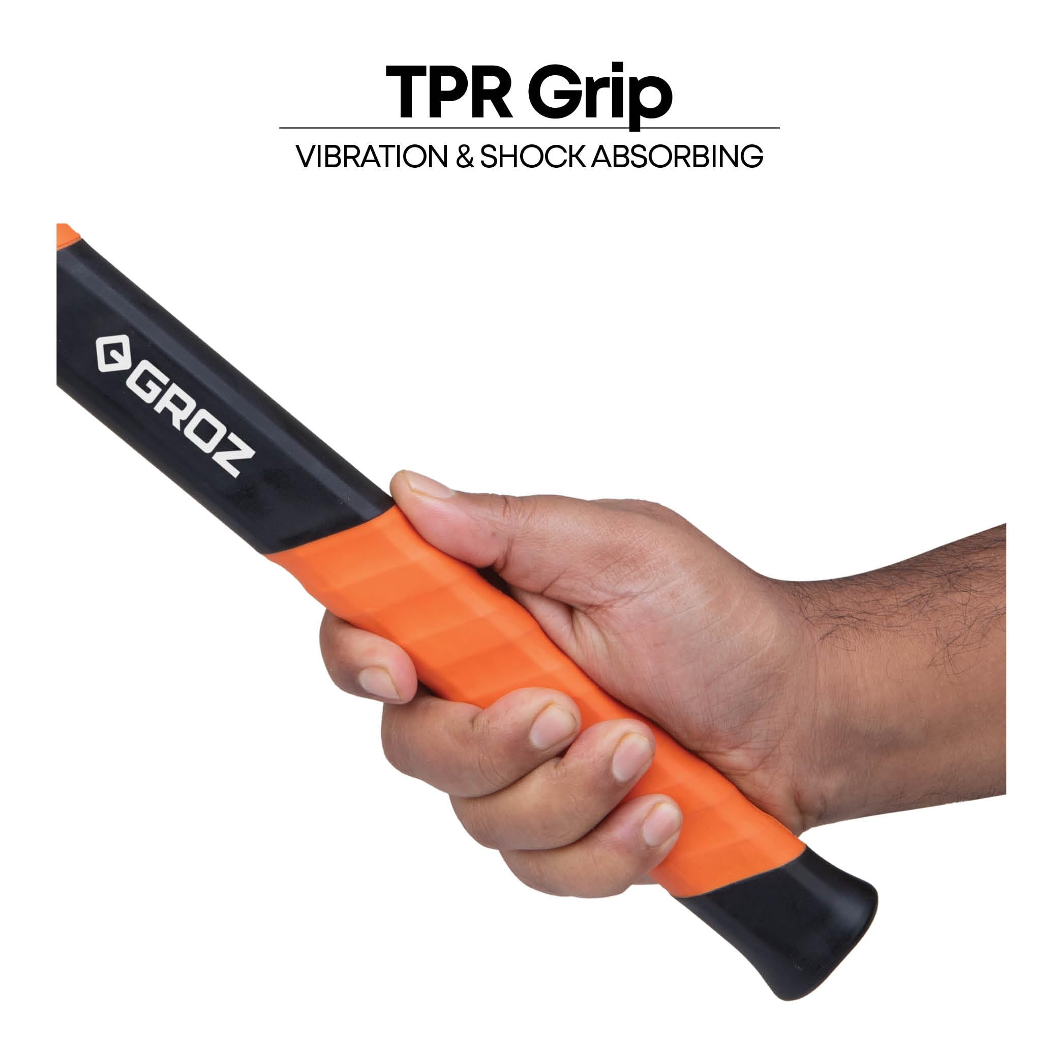 Groz Ball Pein Hammer, 226 gms 12" Fibreglass Handle with Overstrike Protection | 25% Wider Neck | Ball Pein Hammer for Bending, Shaping, Nailing | BPFG/8/12 (226 gms | 12" Handle) 3