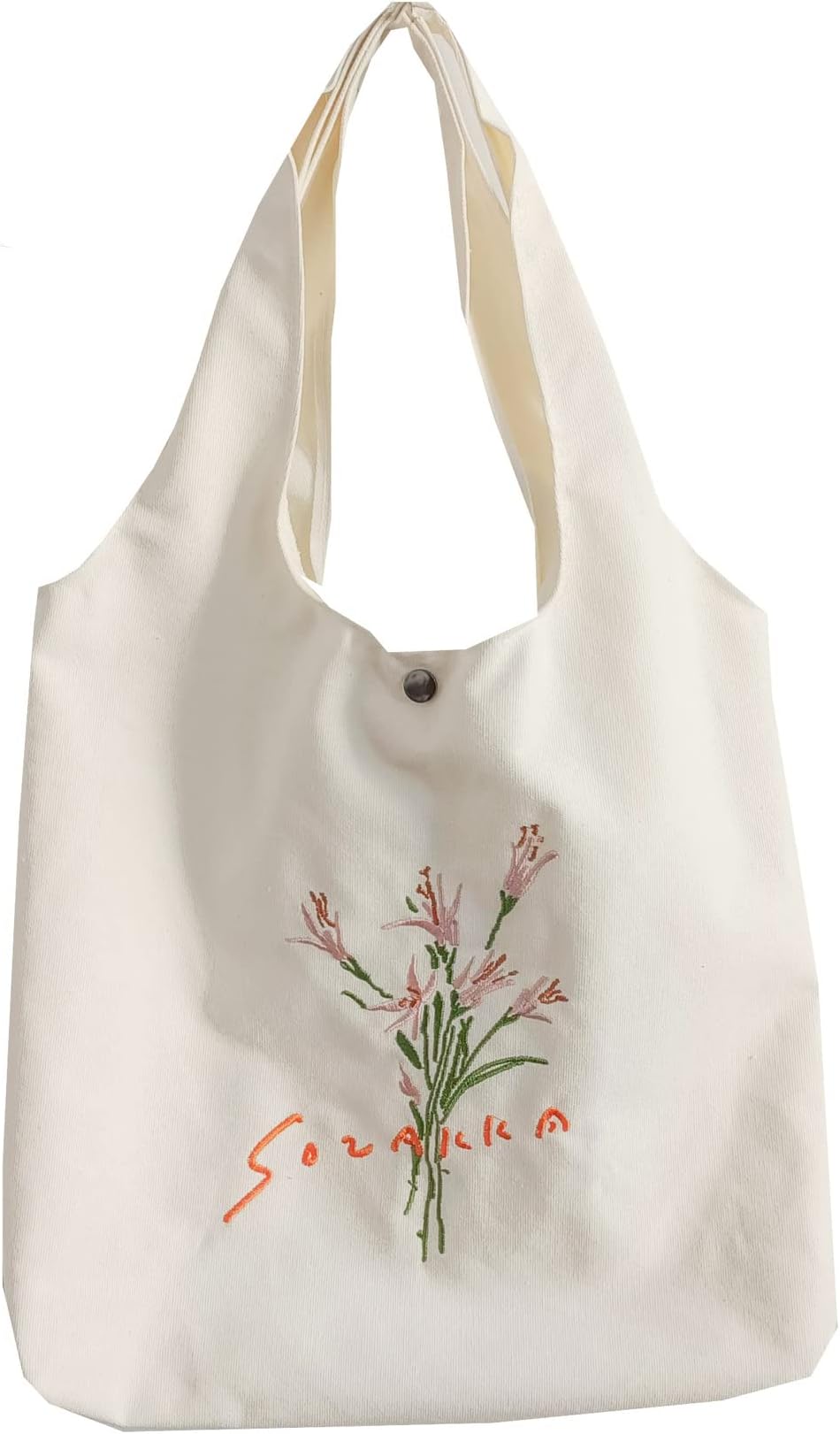 Women Canvas Tote Bag for Women Girls Kids School Shoulder Bag, MAKINGTEC with Zipper Work Beach Lunch Travel and Shopping Grocery Bag for Mother's Day Teacher Eco Friendly Washable Trendy