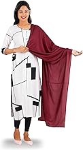 Happy Bunny Pure Cotton Dupatta for Women, 2.5 Meter Soft, Breathable, Lightweight Plain Chunni/Scarf/Stole/Shawl, Solid Colors for Everyday Wear